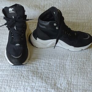 Sorel Black Kinetic RNEGD Conquest High-Top Sneakers